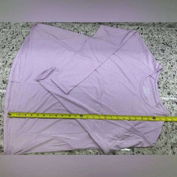 NWT Huk Women’s Waypoint Crew Long Sleeve Tee Large Winsome Orchid Purple - Picture 9 of 11